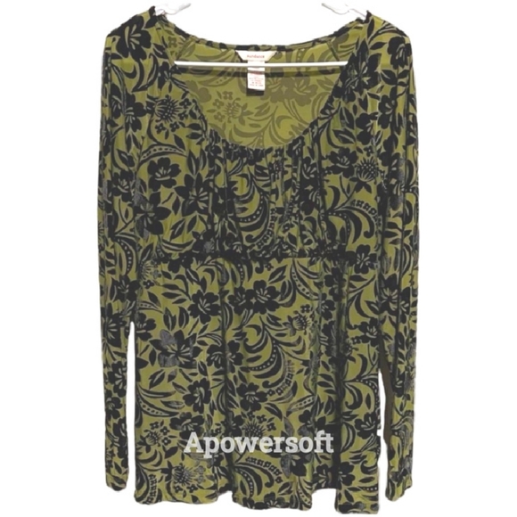 Floral Velvet Blouse (0238) - Picture 2 of 5